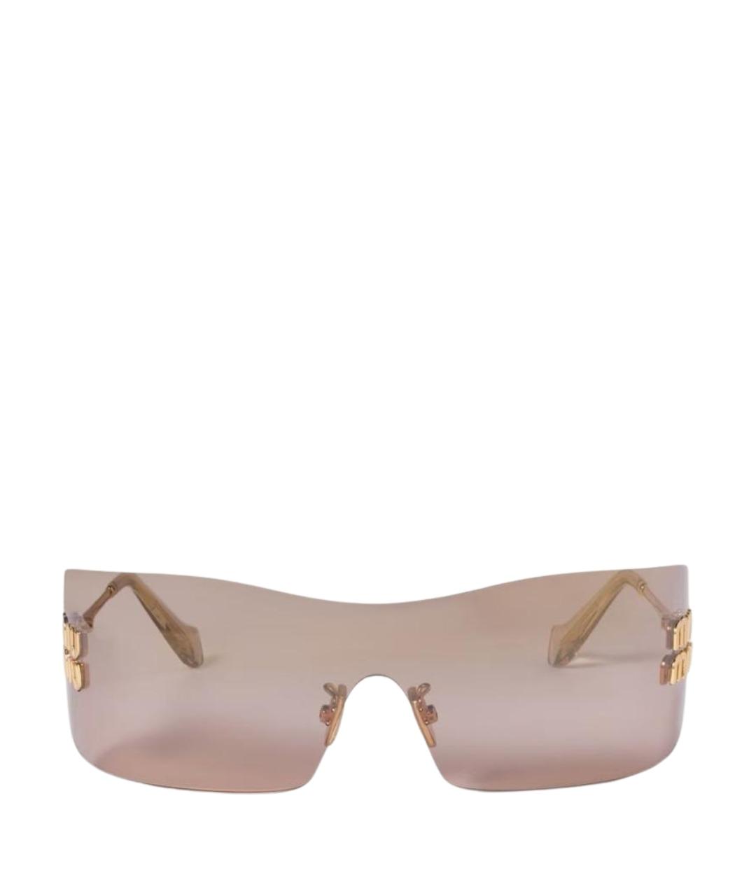 MIU MIU Бежевые солнцезащитные очки, фото 1