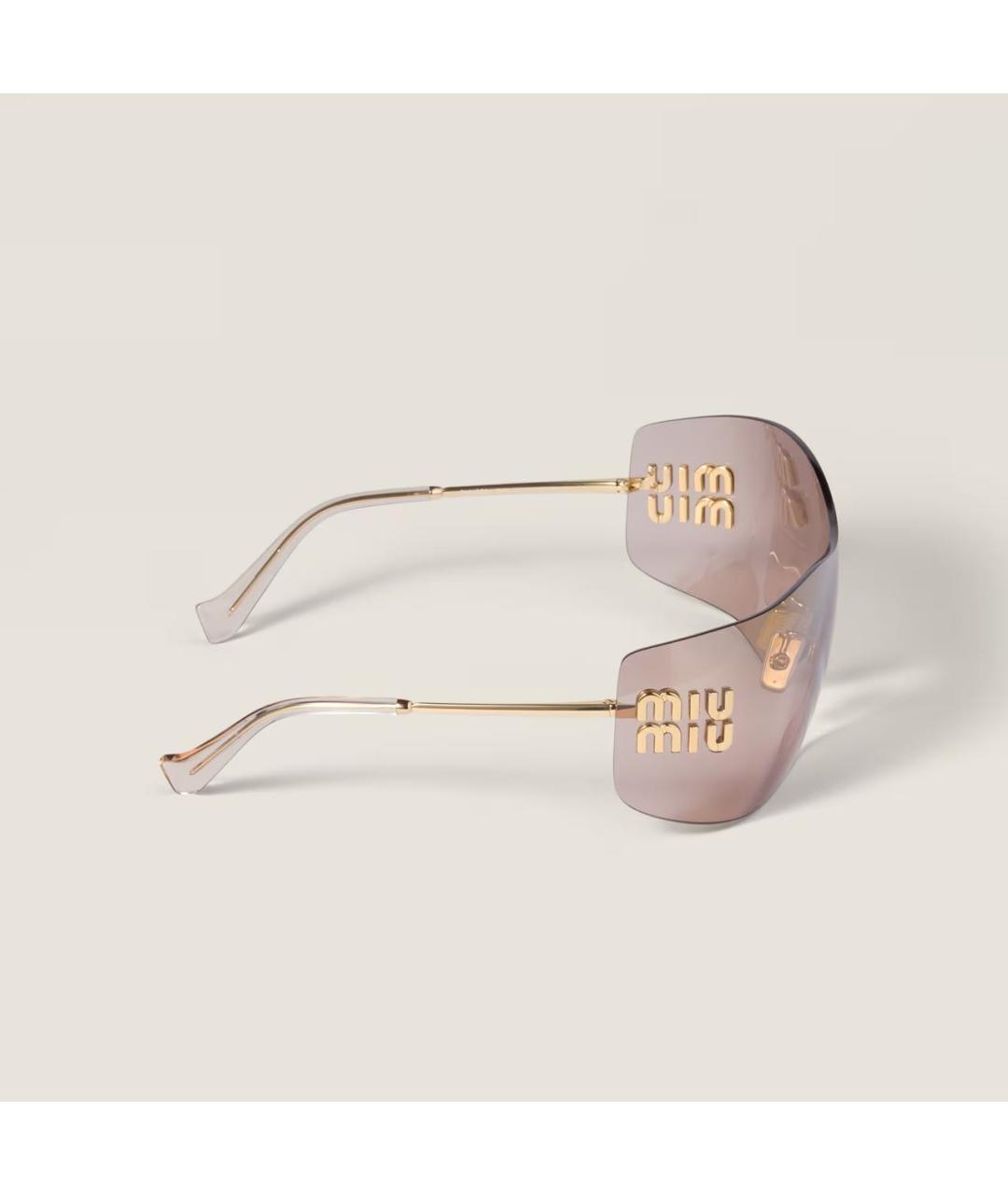 MIU MIU Бежевые солнцезащитные очки, фото 4