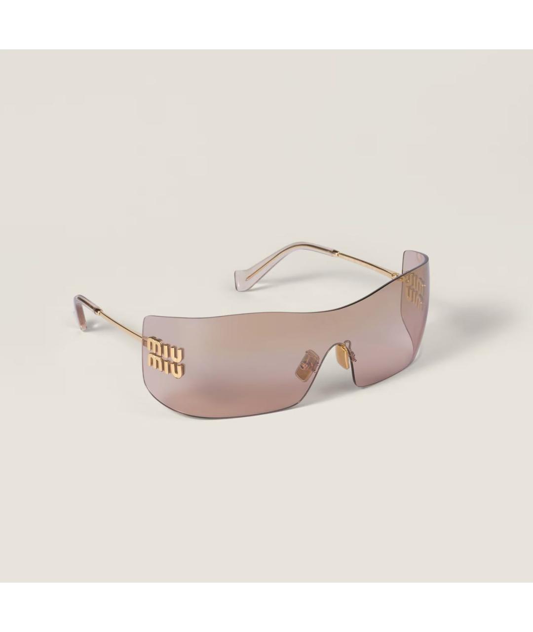 MIU MIU Бежевые солнцезащитные очки, фото 3