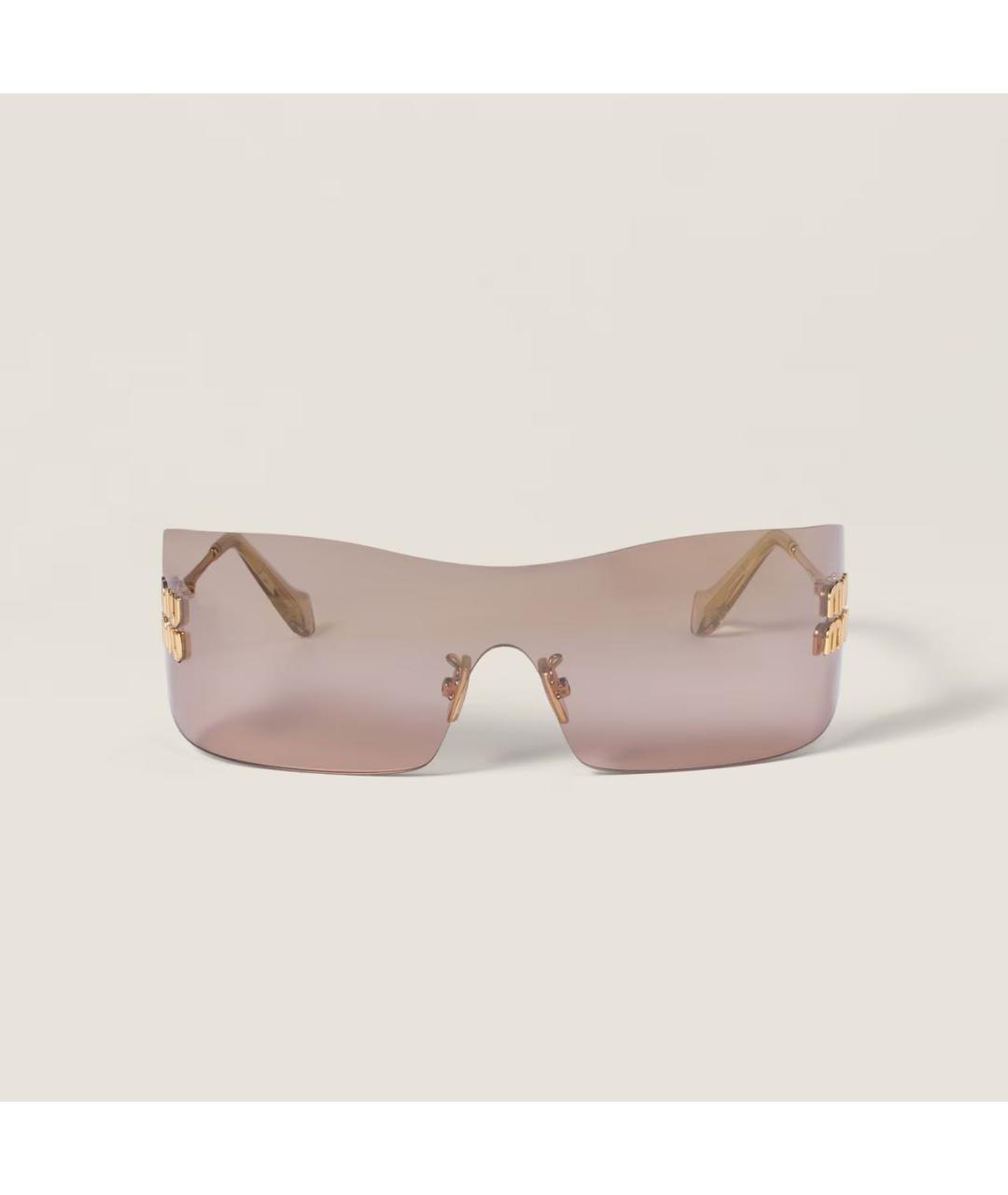 MIU MIU Бежевые солнцезащитные очки, фото 6