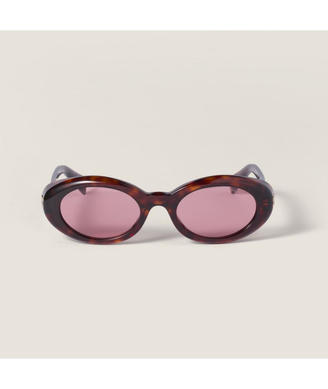 MIU MIU Коричневые солнцезащитные очки, фото 5