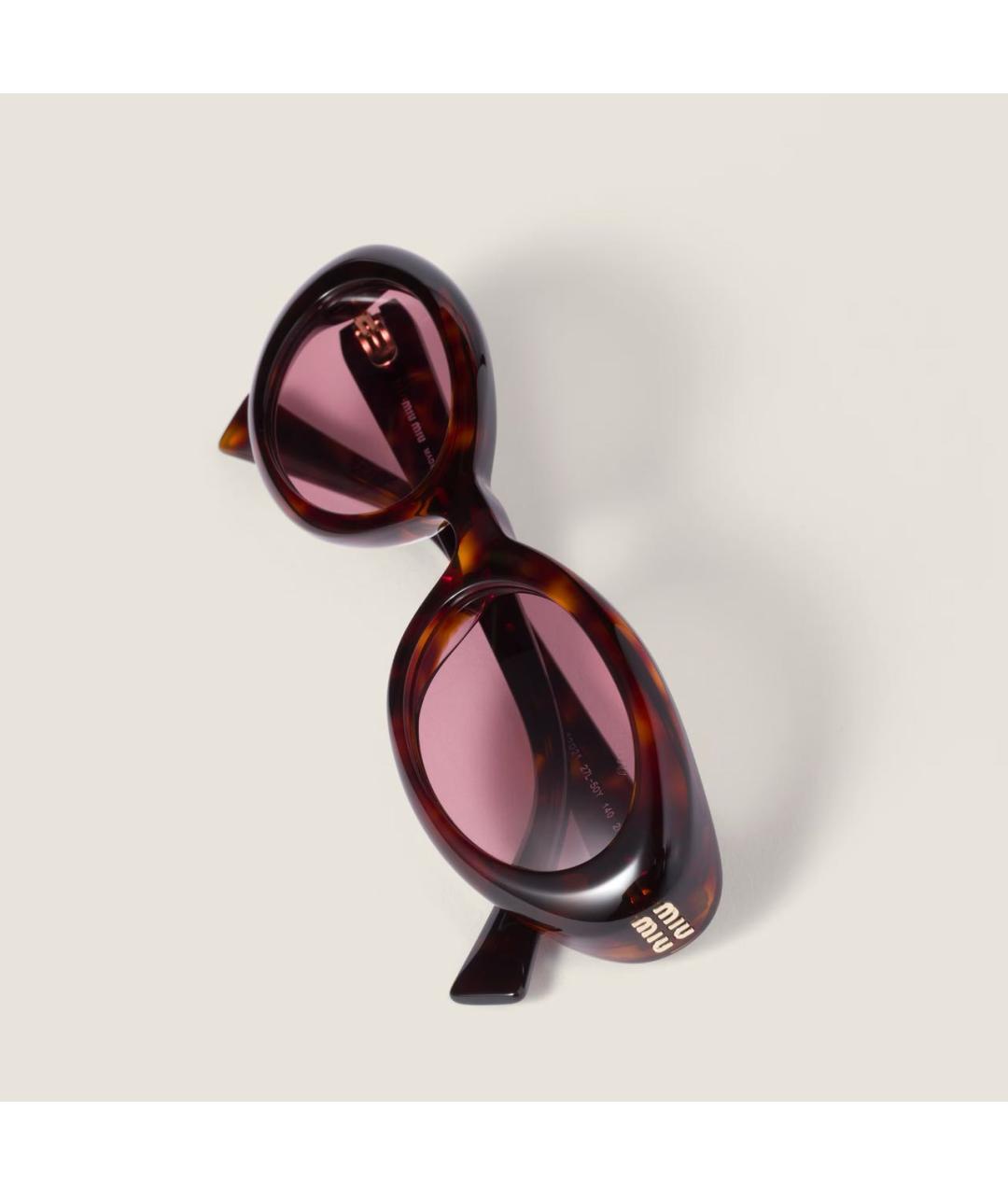 MIU MIU Коричневые солнцезащитные очки, фото 4