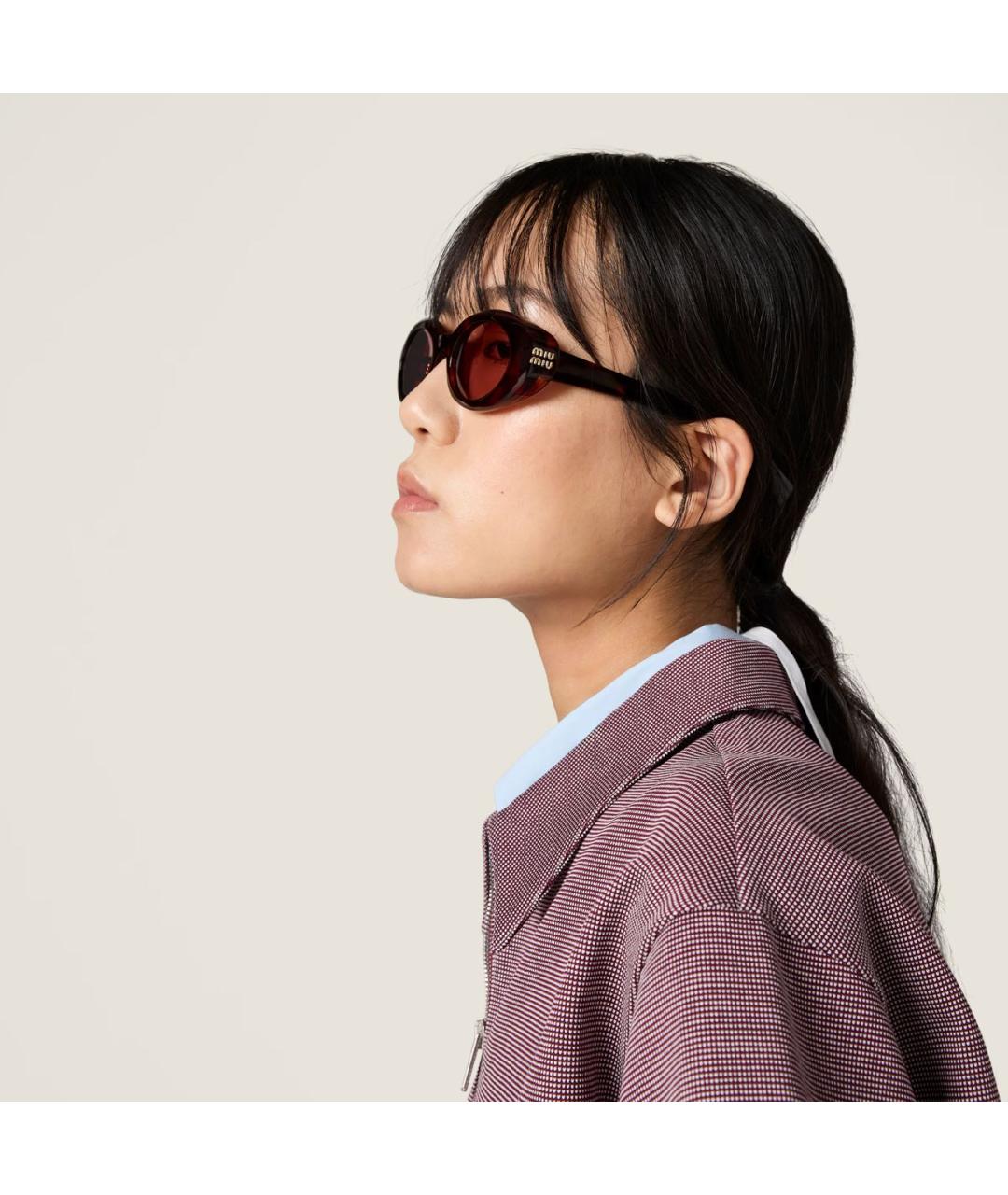 MIU MIU Коричневые солнцезащитные очки, фото 2