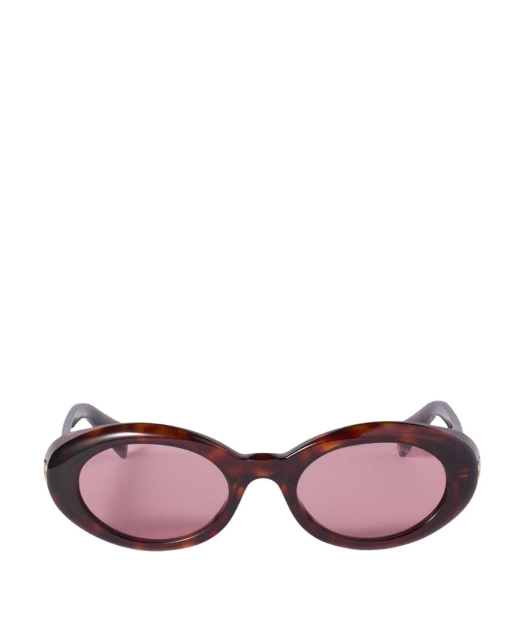 MIU MIU Коричневые солнцезащитные очки, фото 1