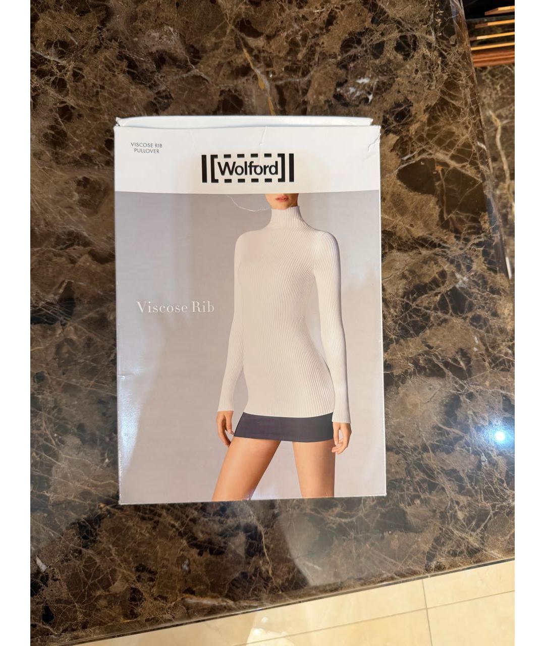 WOLFORD Черная вискозная водолазка, фото 5
