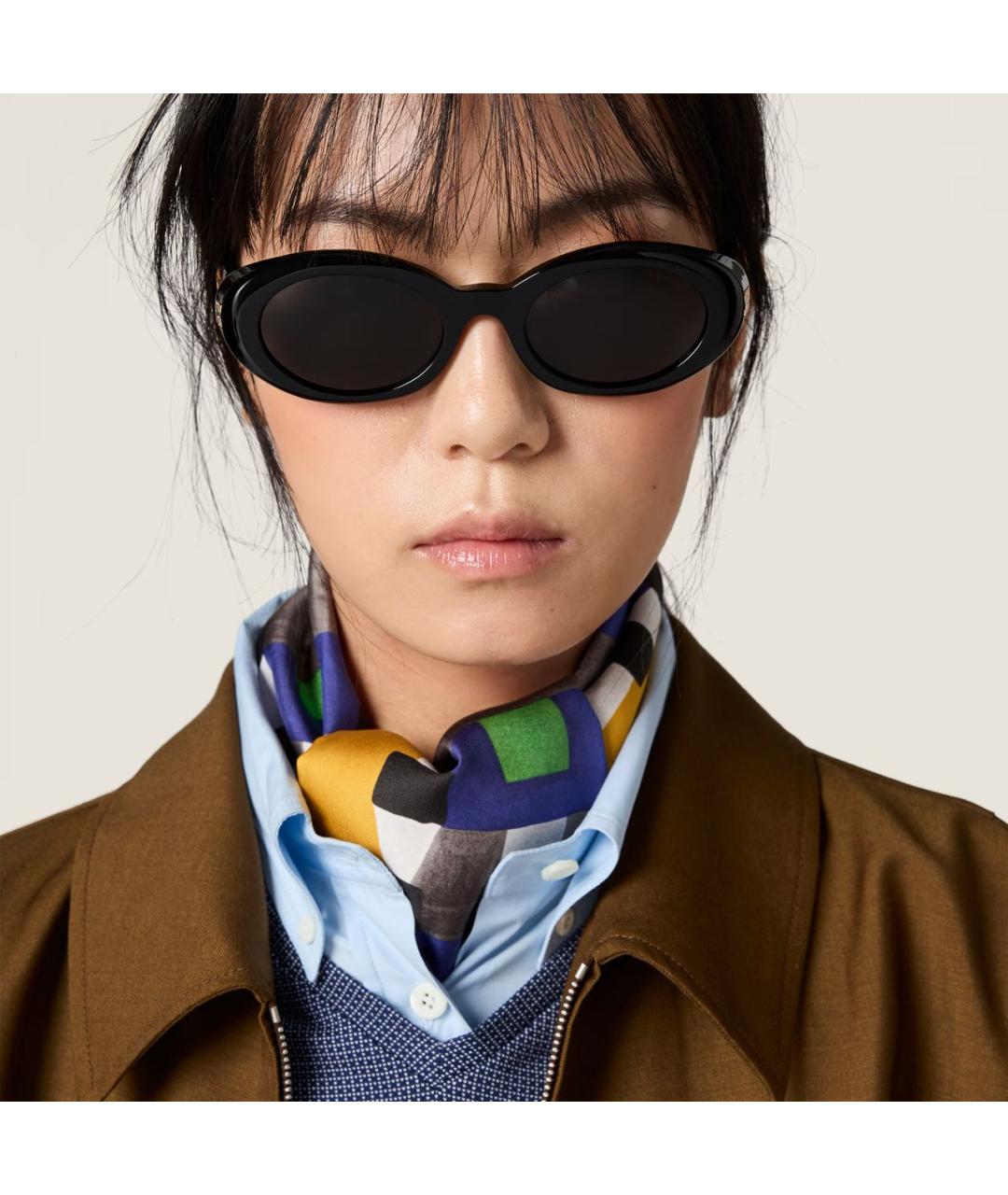 MIU MIU Черные солнцезащитные очки, фото 6