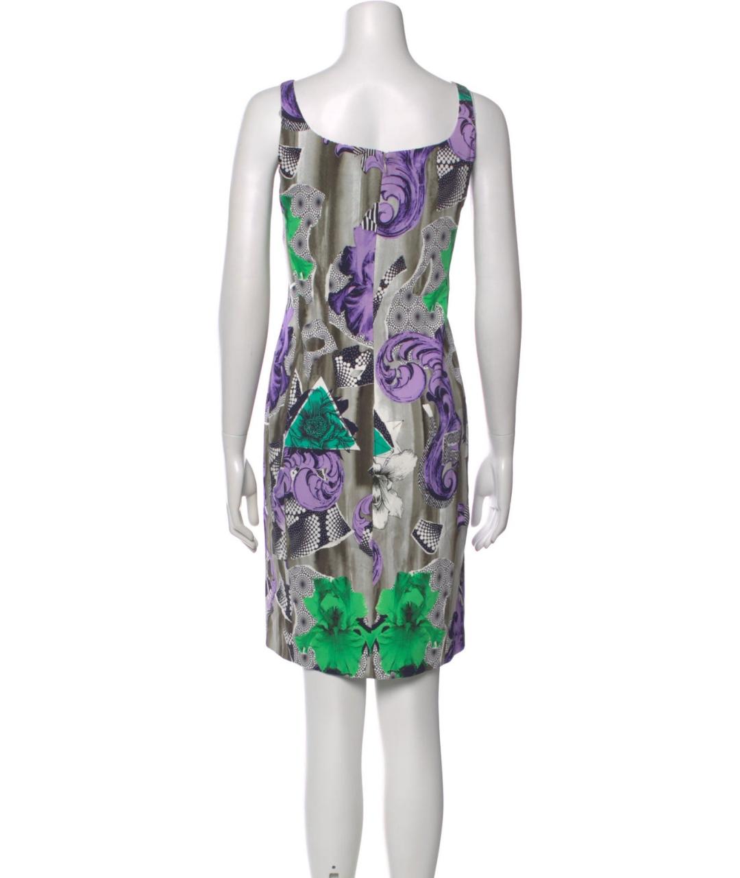 VERSACE COLLECTION Фиолетовое вискозное коктейльное платье, фото 3