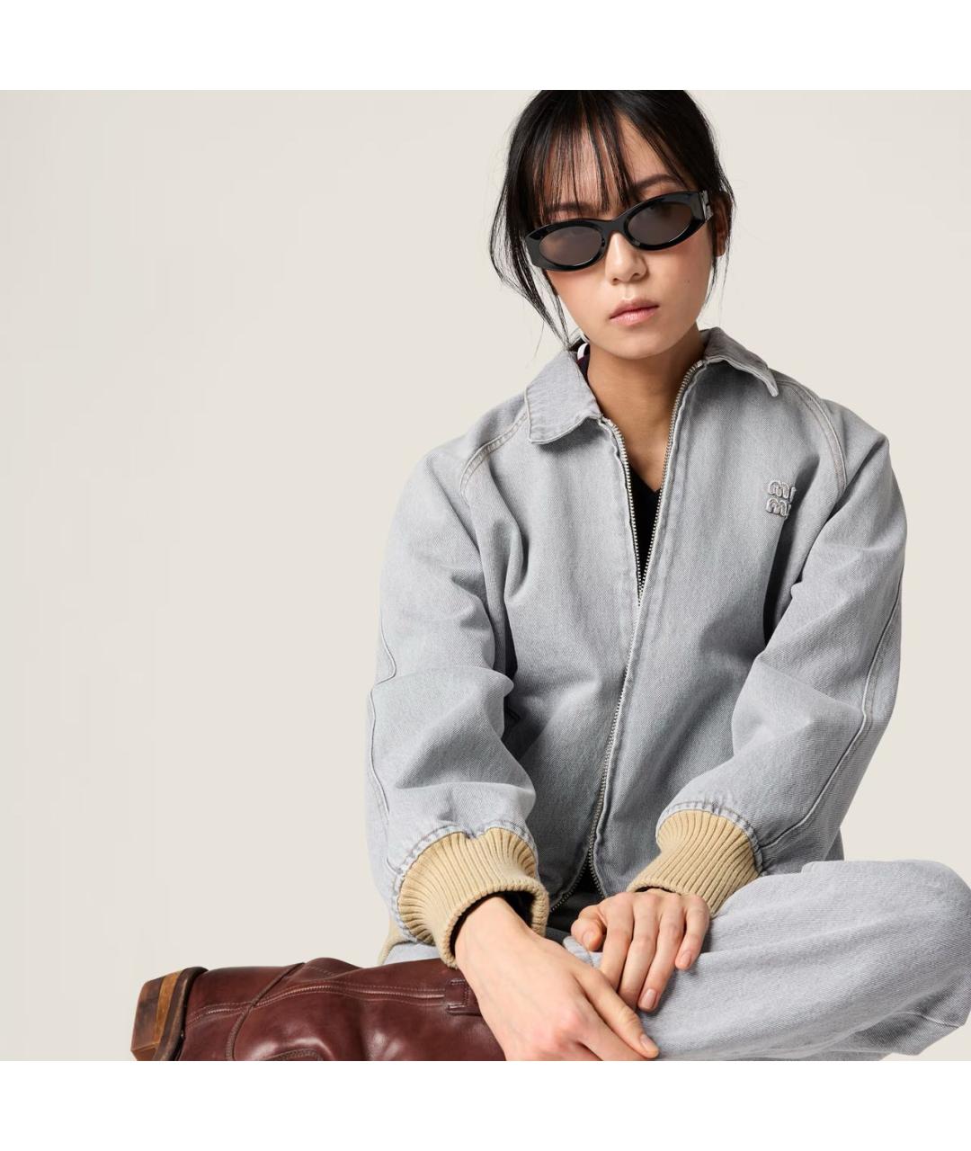MIU MIU Черные солнцезащитные очки, фото 5