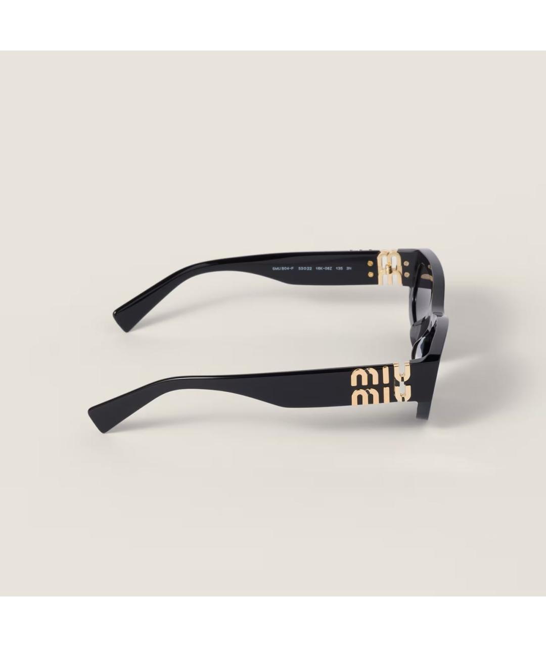 MIU MIU Черные солнцезащитные очки, фото 4