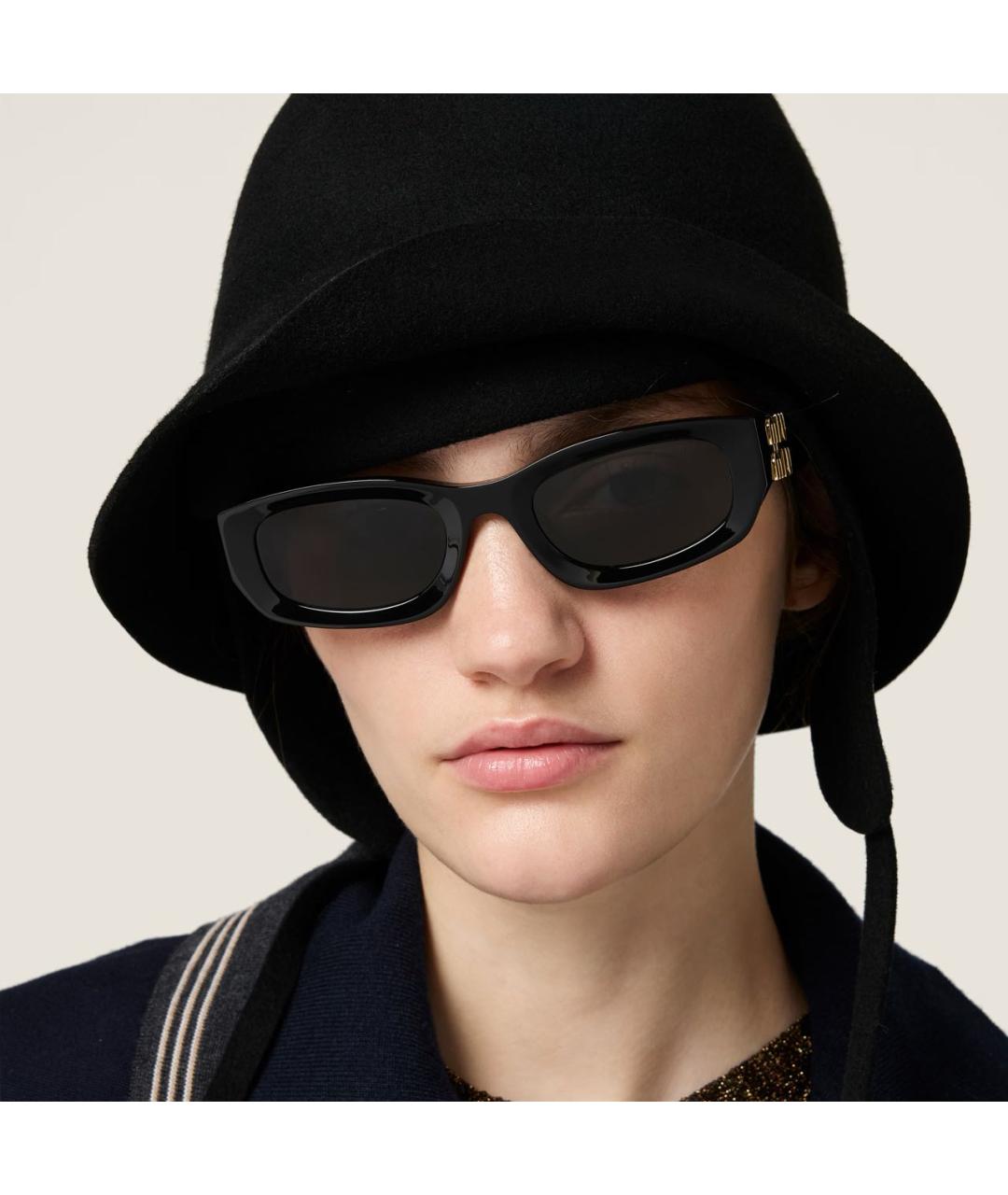 MIU MIU Черные солнцезащитные очки, фото 2