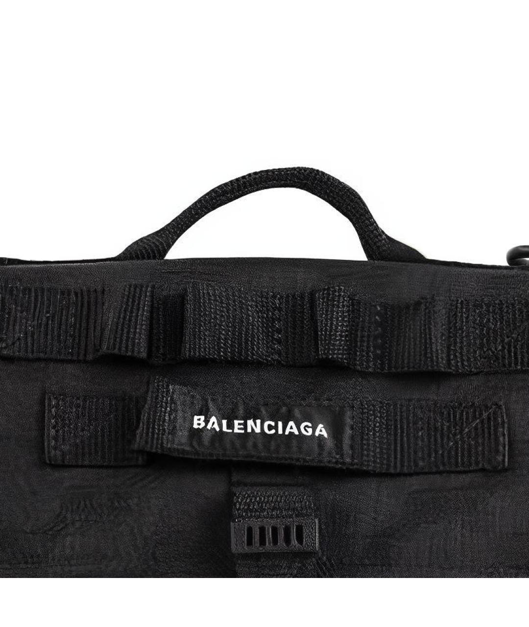 BALENCIAGA Черная нейлоновая сумка через плечо, фото 5