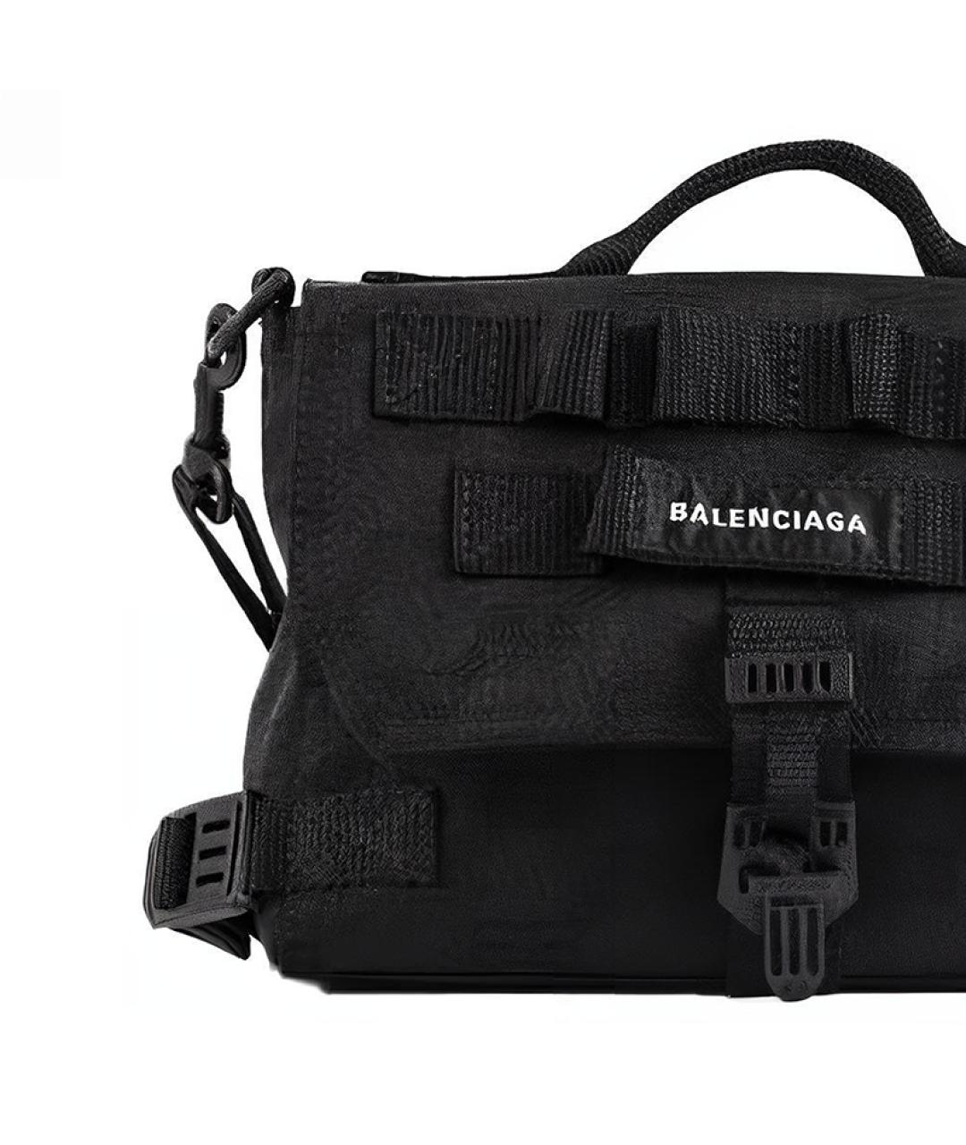 BALENCIAGA Черная нейлоновая сумка через плечо, фото 4