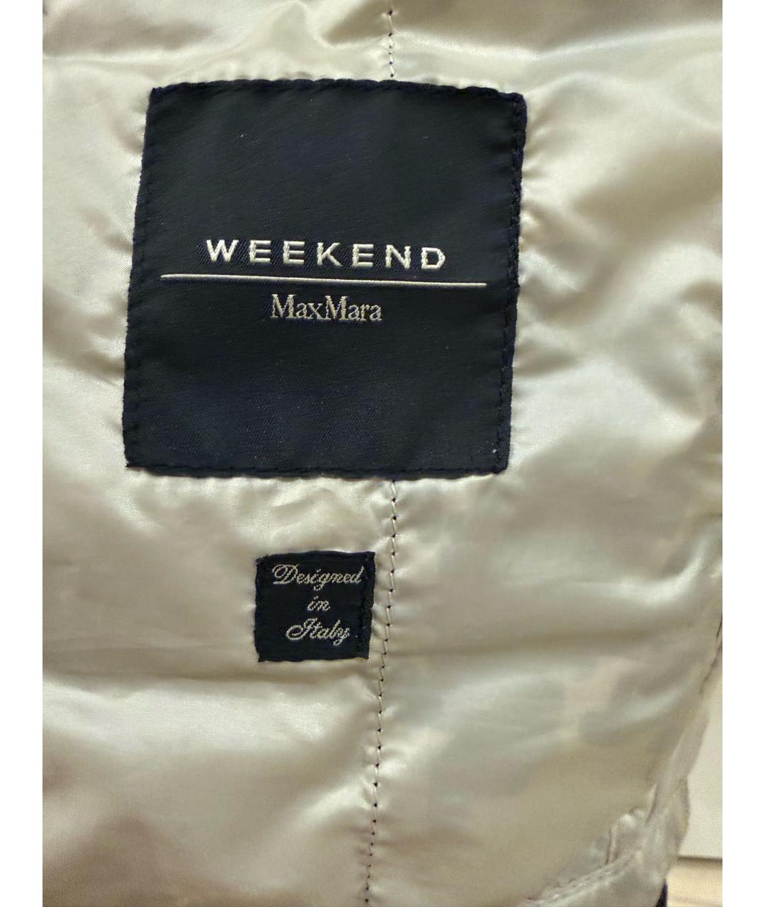 WEEKEND MAX MARA Черная полиэстеровая куртка, фото 4