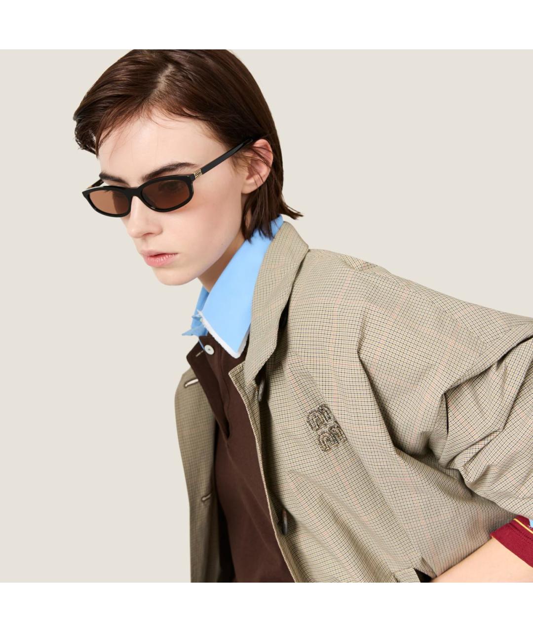 MIU MIU Черные солнцезащитные очки, фото 6