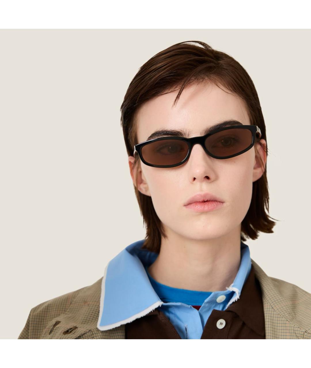 MIU MIU Черные солнцезащитные очки, фото 2
