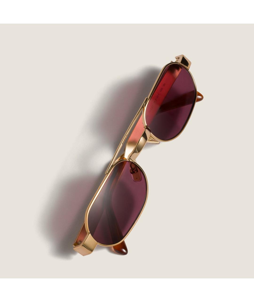 MIU MIU Золотые солнцезащитные очки, фото 5
