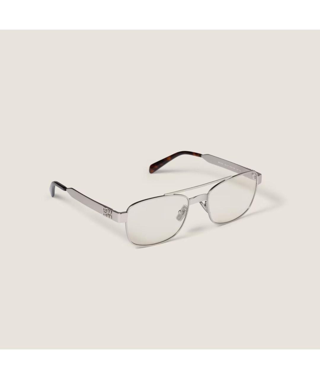 MIU MIU Серебряные солнцезащитные очки, фото 2