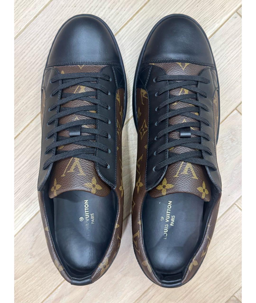 LOUIS VUITTON Коричневые низкие кроссовки / кеды, фото 4
