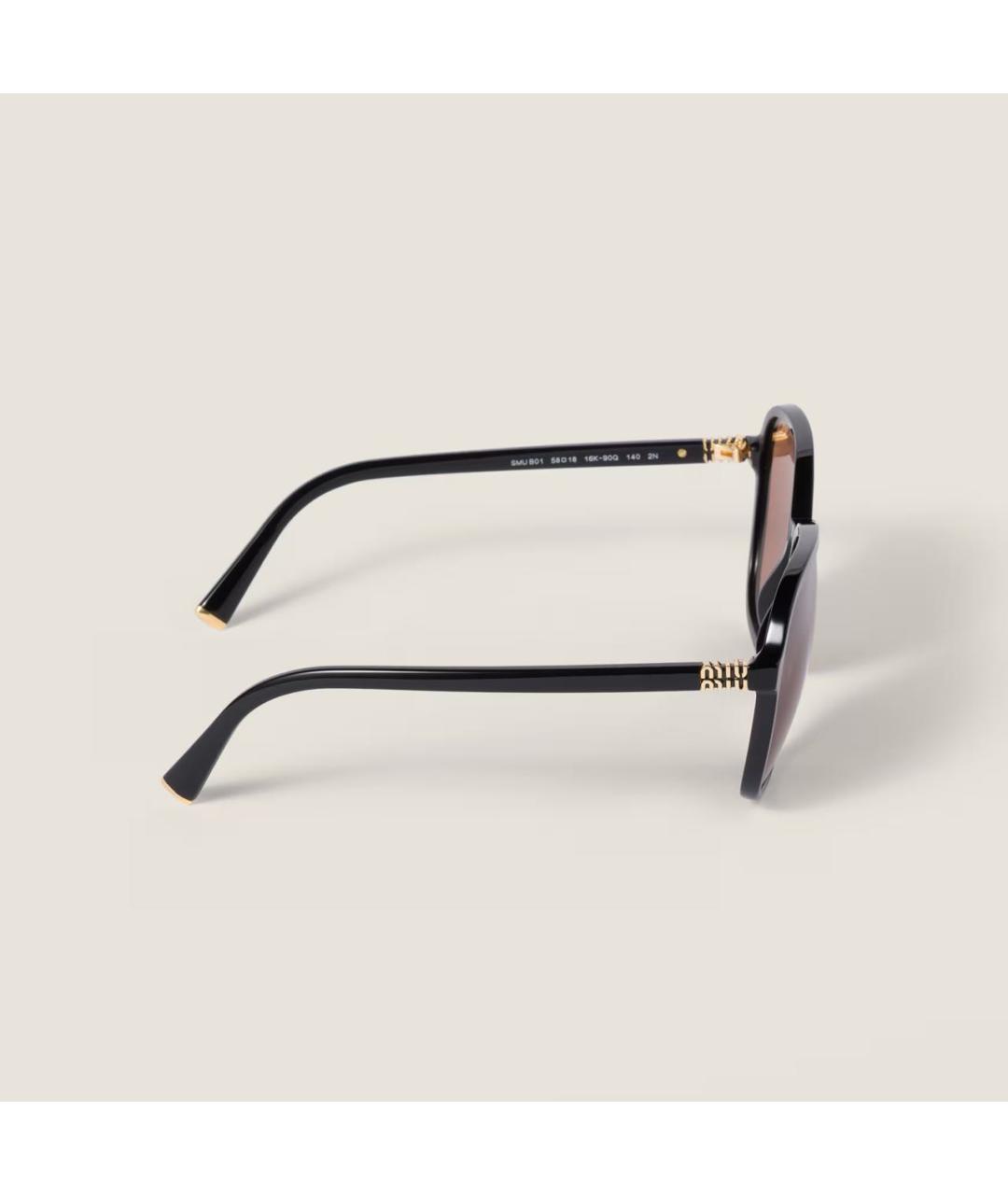 MIU MIU Черные солнцезащитные очки, фото 4