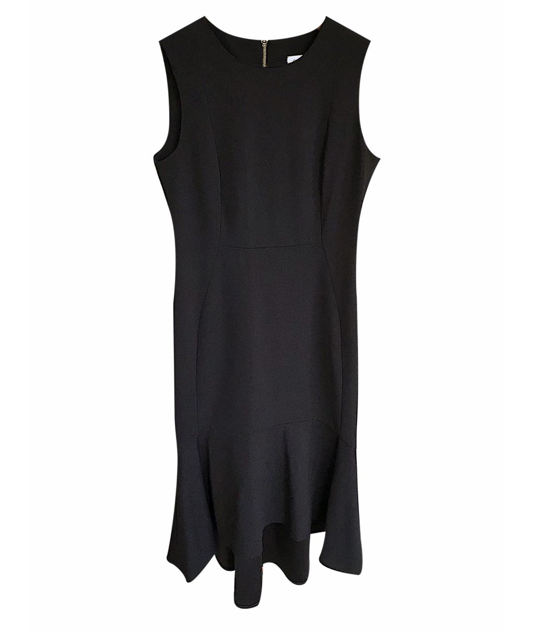 CALVIN KLEIN Черное полиэстеровое платье, фото 10