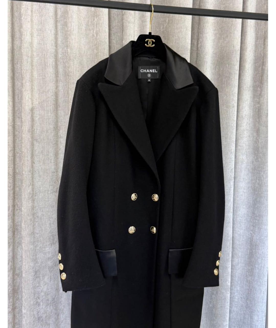 CHANEL Черное пальто, фото 2