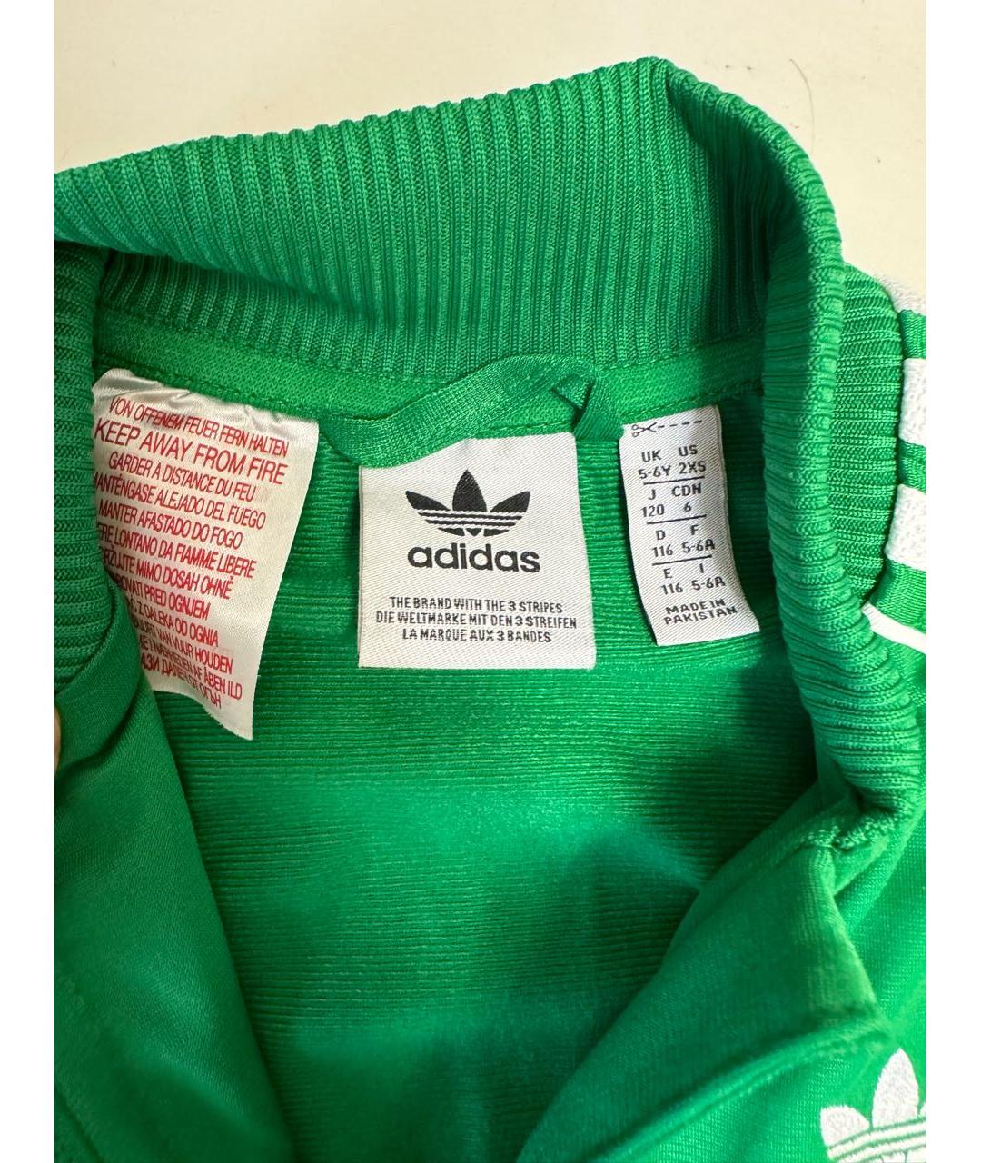 ADIDAS Зеленый атласный комплект, фото 6