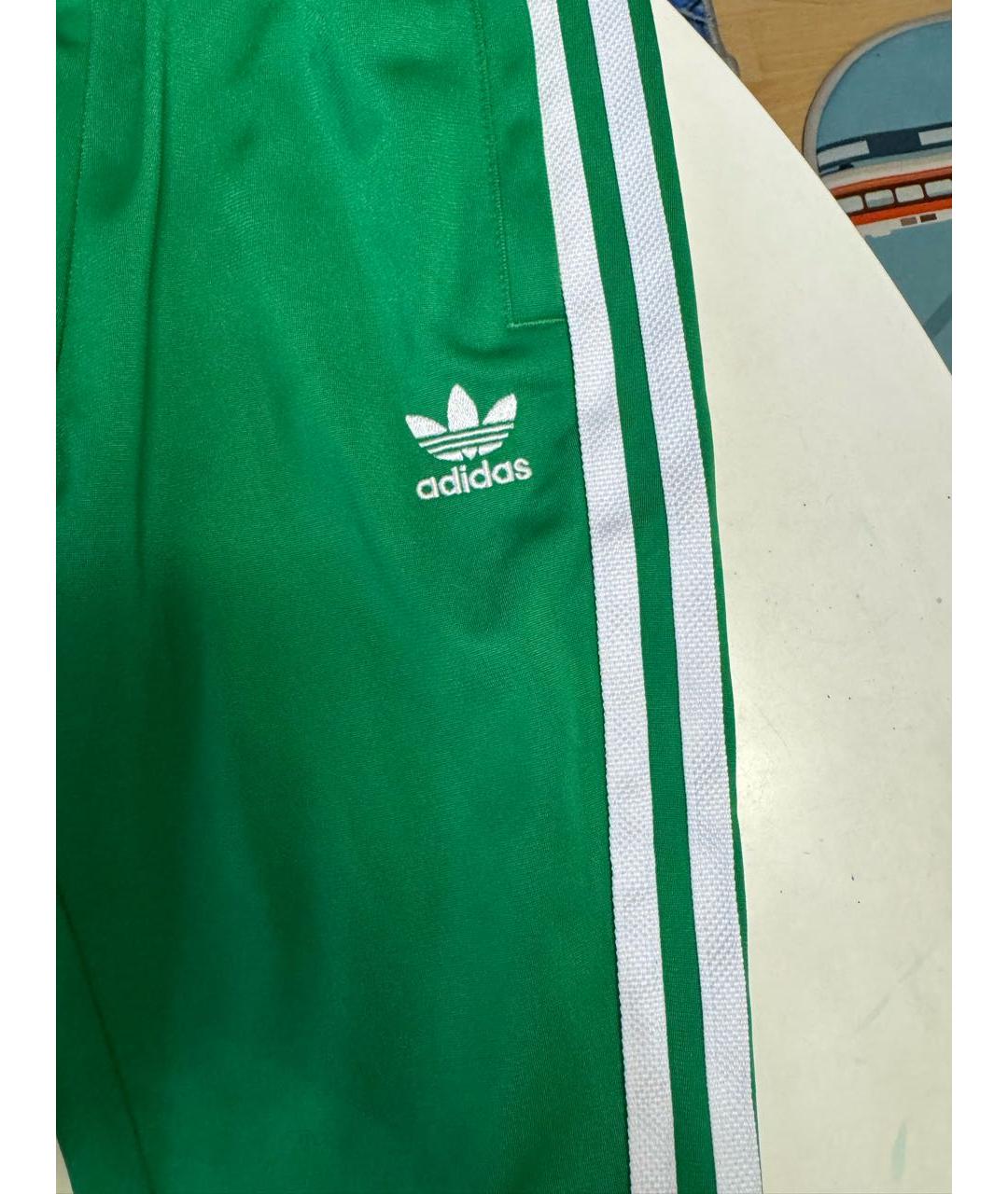 ADIDAS Зеленый атласный комплект, фото 2