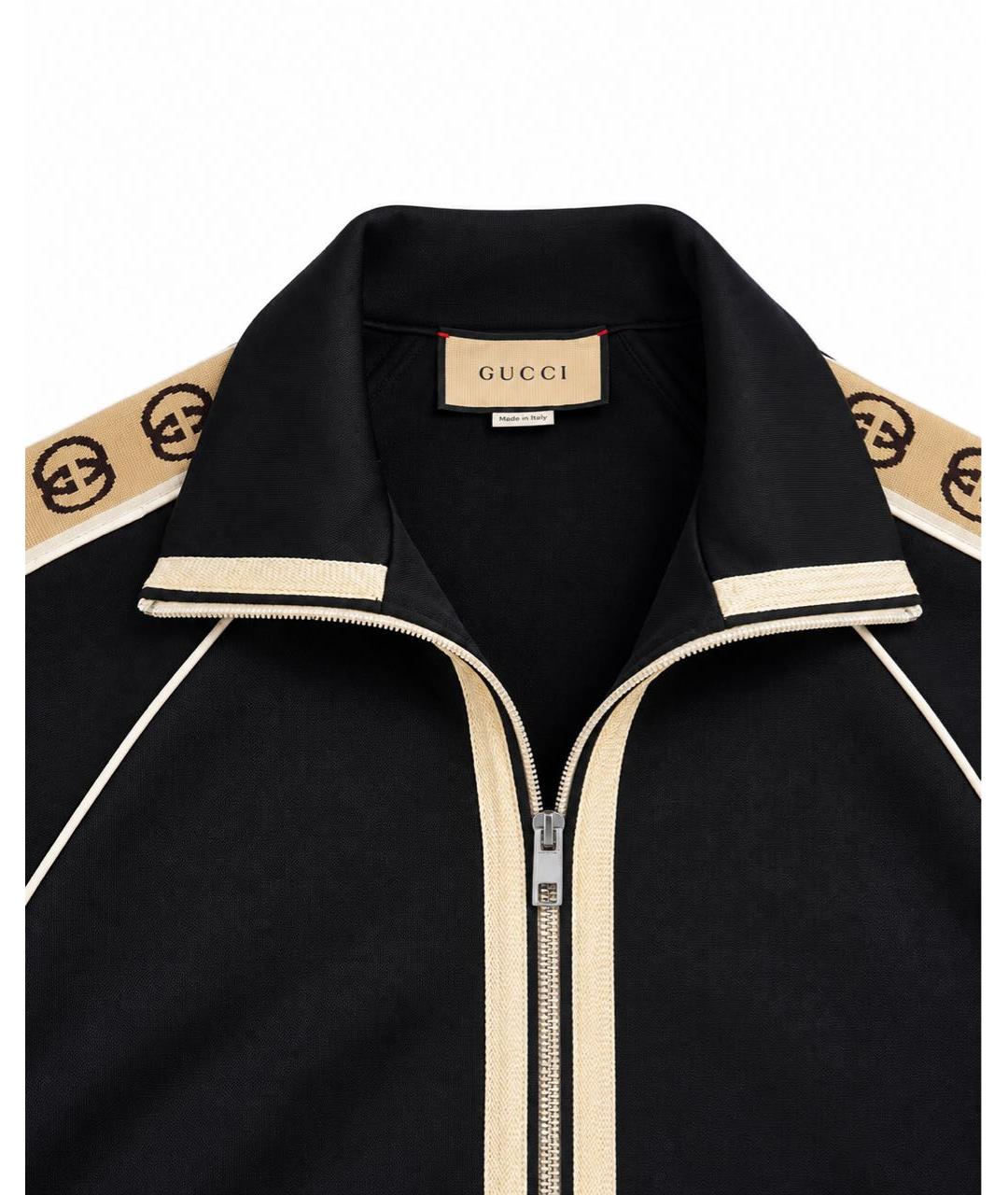 GUCCI Черная спортивная куртка, фото 4