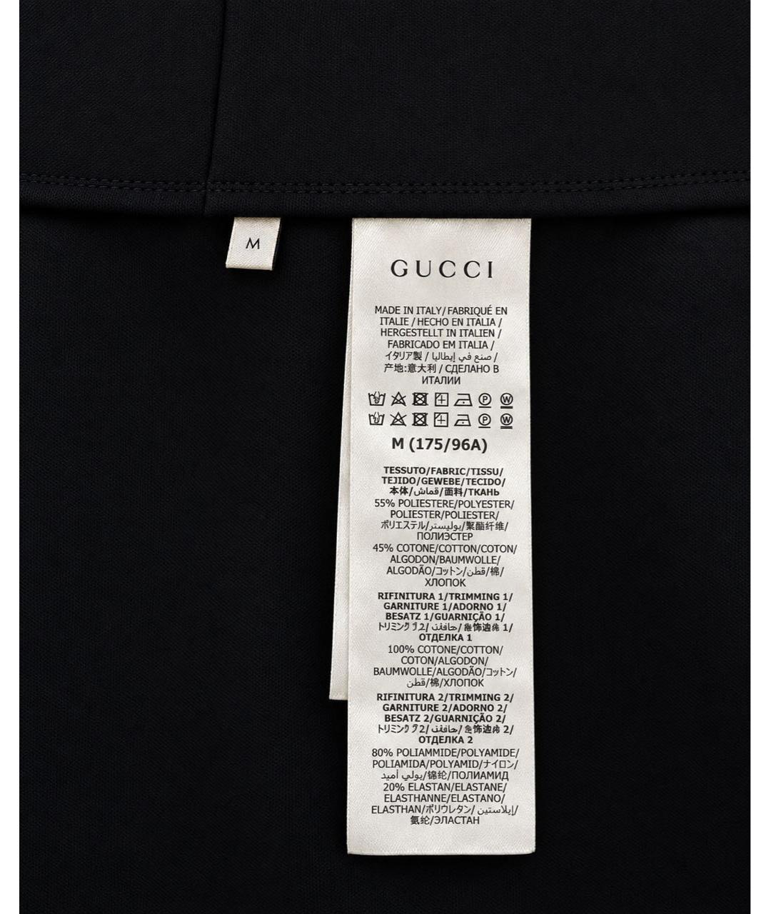 GUCCI Черная спортивная куртка, фото 3