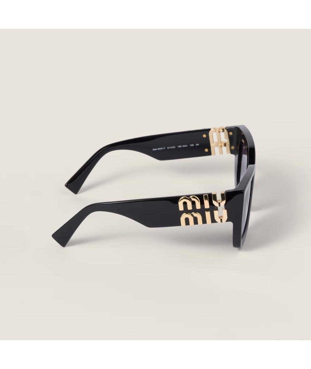 MIU MIU Черные солнцезащитные очки, фото 4