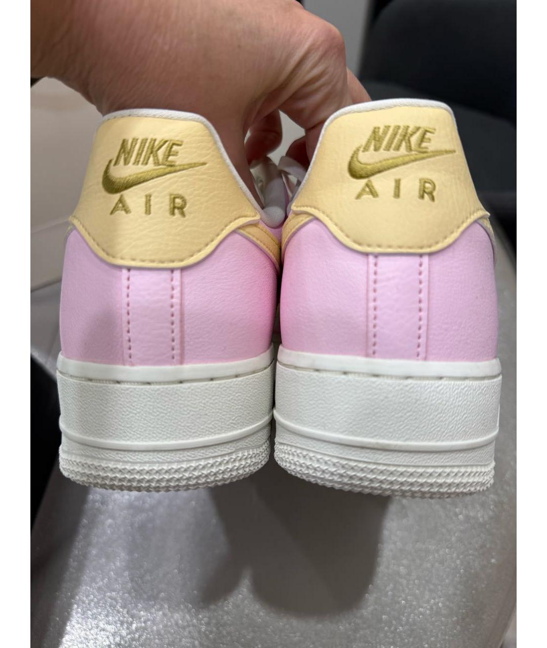 NIKE Розовые кожаные кроссовки, фото 4