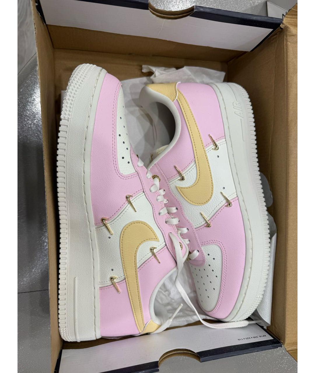 NIKE Розовые кожаные кроссовки, фото 5