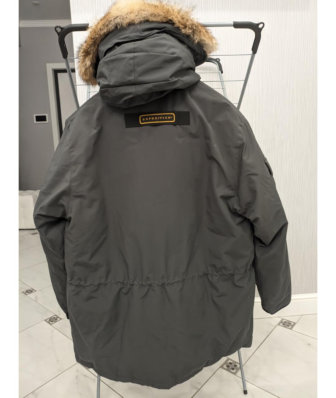 CANADA GOOSE Серая нейлоновая куртка, фото 2