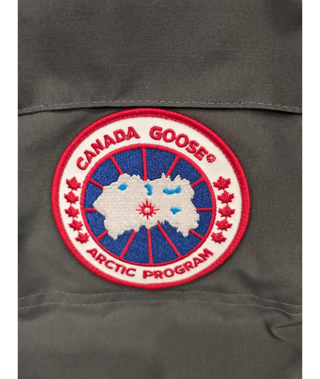 CANADA GOOSE Серая нейлоновая куртка, фото 4