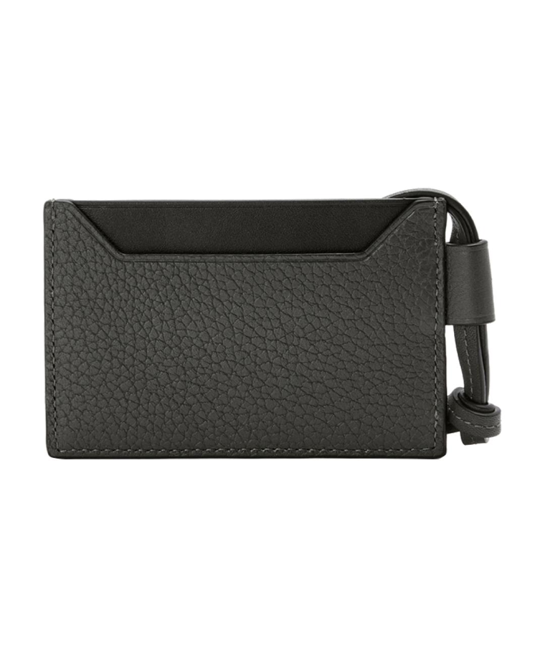 LOEWE Черный кожаный кардхолдер, фото 2
