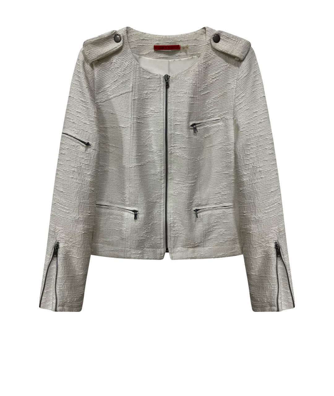 ALICE+OLIVIA Белый твидовый жакет/пиджак, фото 1