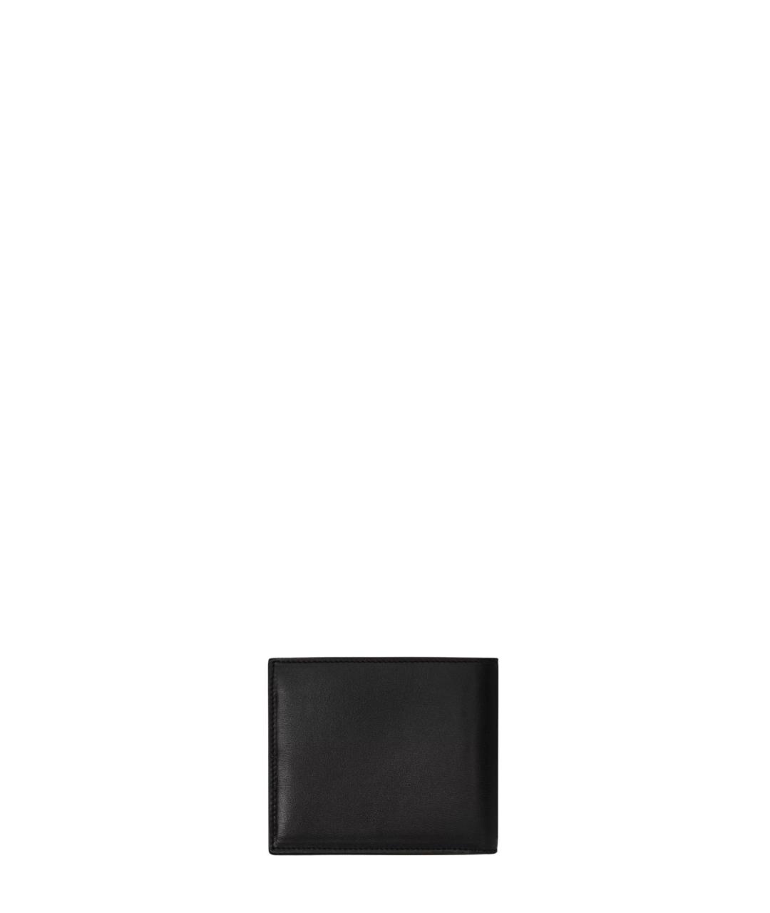 SAINT LAURENT Черный кожаный кошелек, фото 2