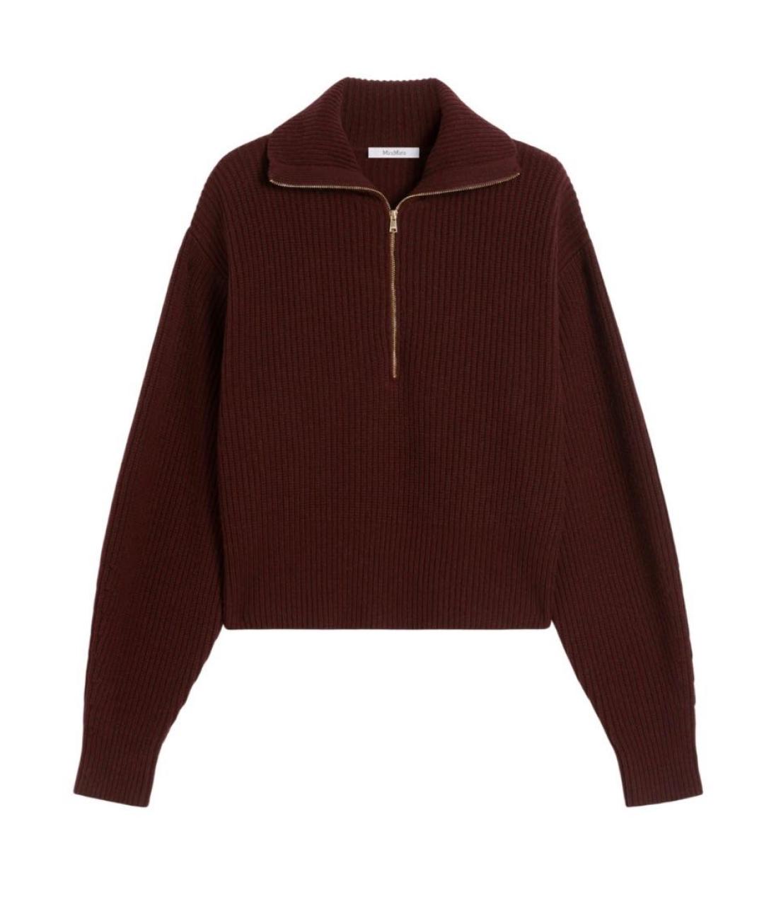 MAX MARA Бордовый джемпер / свитер, фото 1