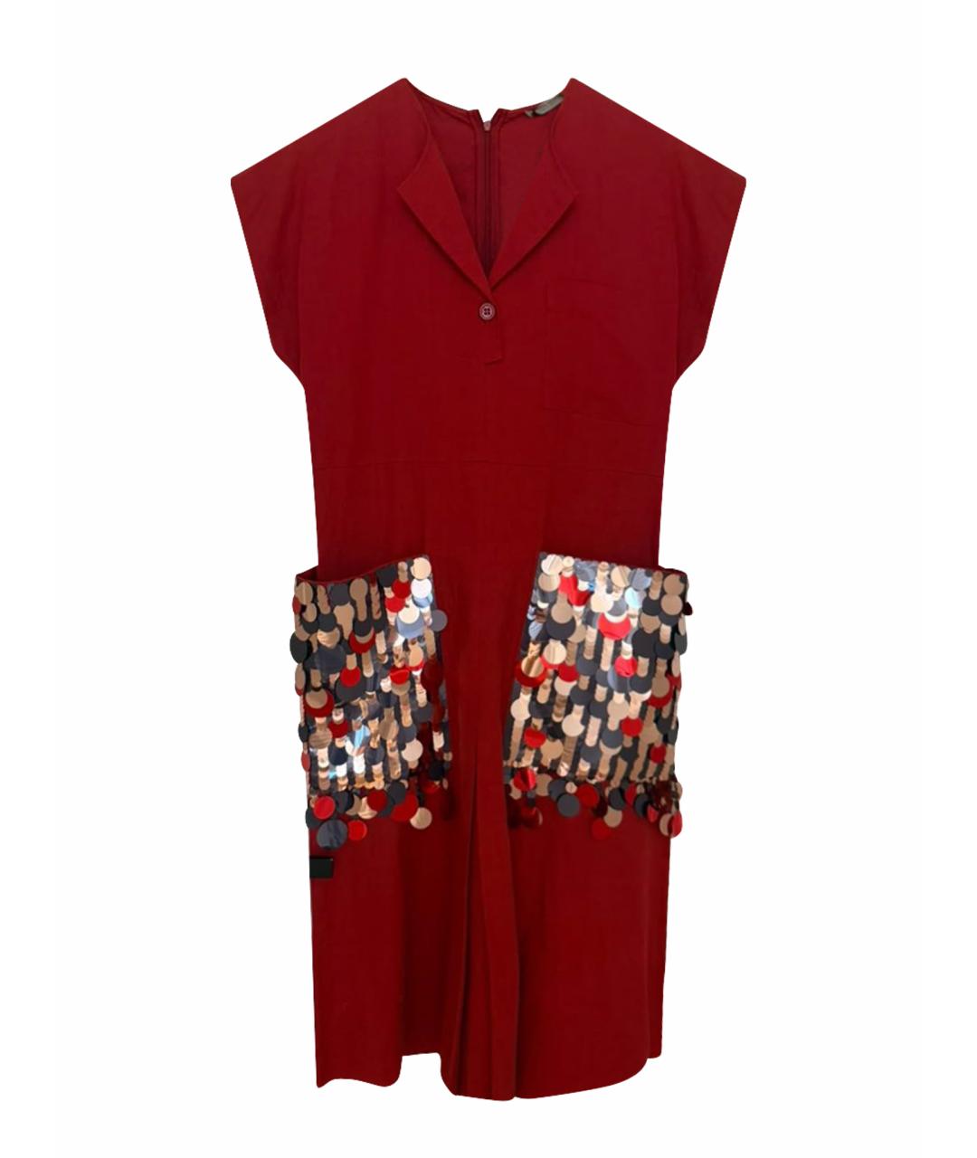 BOTTEGA VENETA Красное платье, фото 1