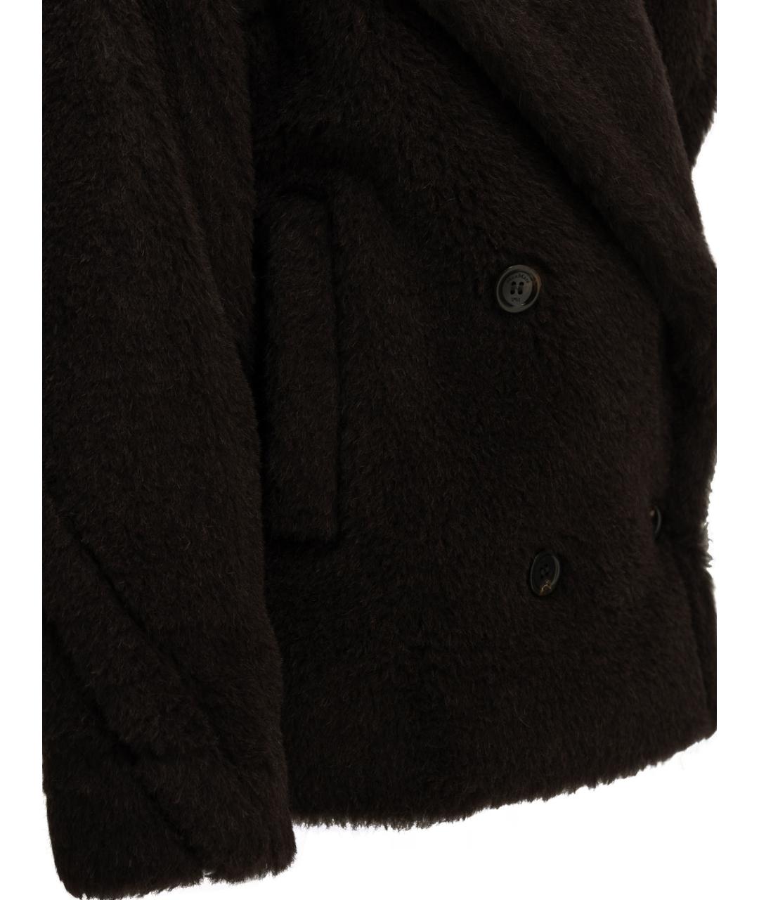 MAX MARA Коричневое шерстяное пальто, фото 4