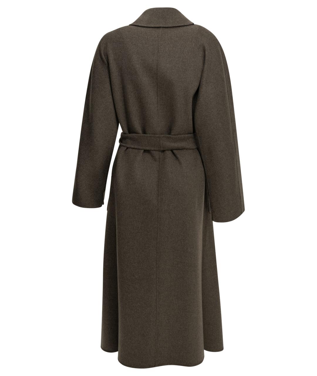'S MAX MARA Коричневое шерстяное пальто, фото 2