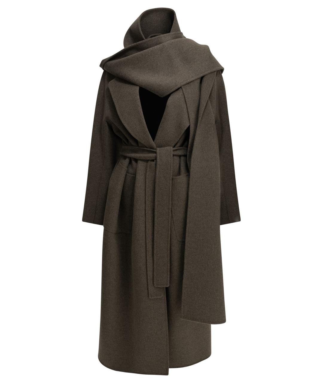 'S MAX MARA Коричневое шерстяное пальто, фото 1