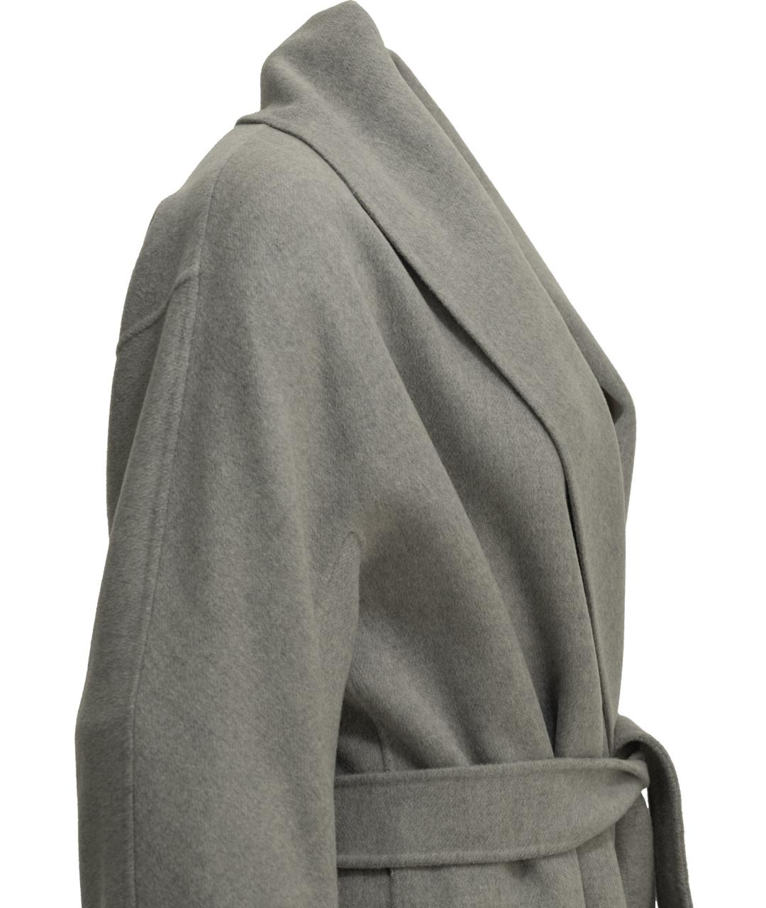 'S MAX MARA Серое шерстяное пальто, фото 4