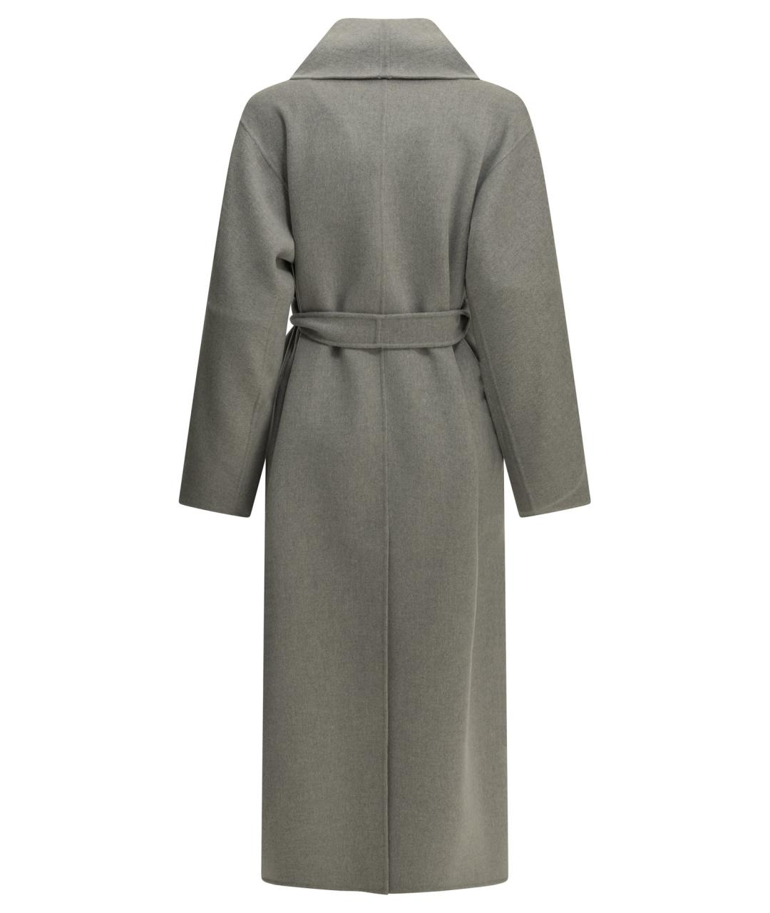 'S MAX MARA Серое шерстяное пальто, фото 2