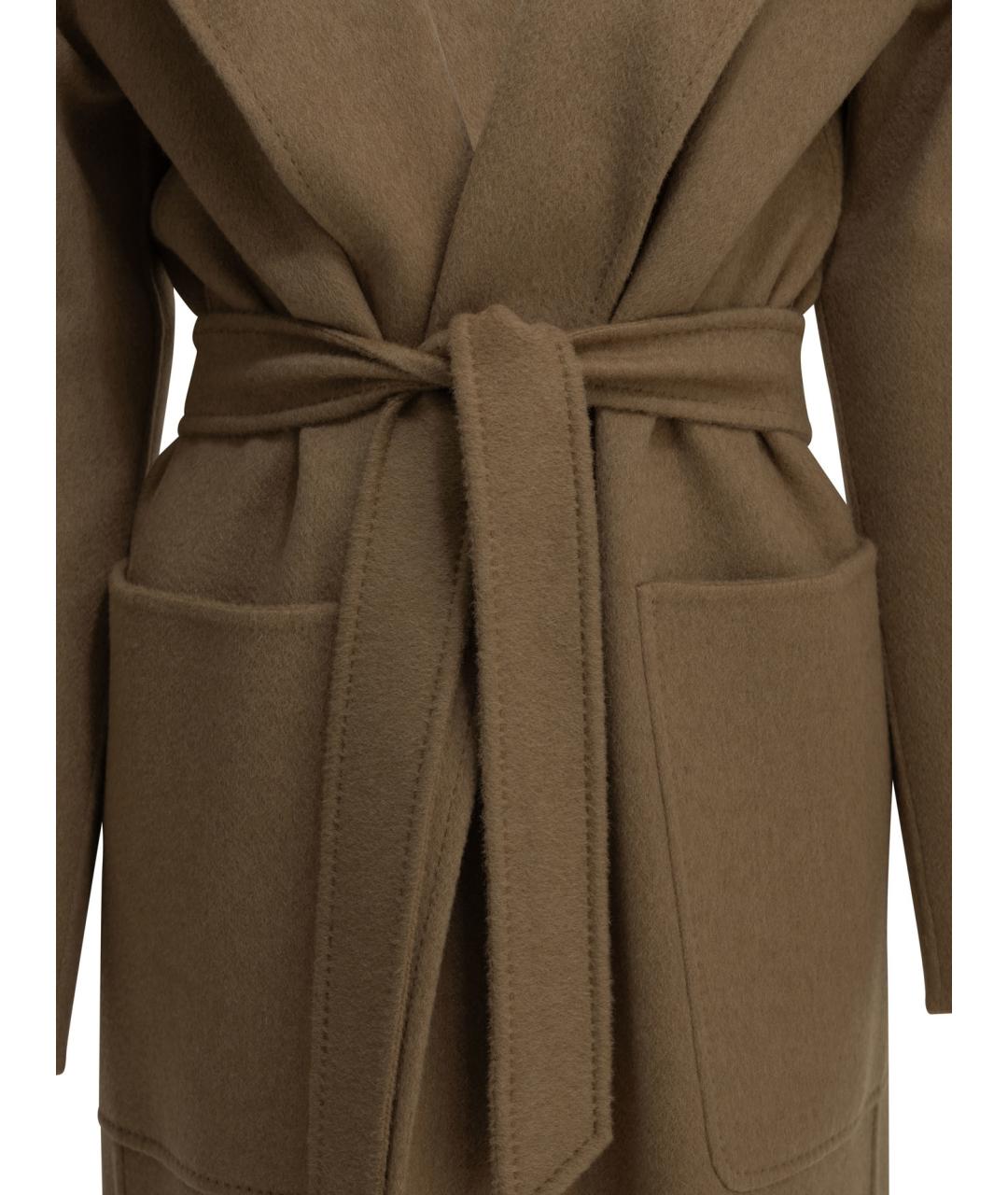 MAX MARA Бежевое шерстяное пальто, фото 3