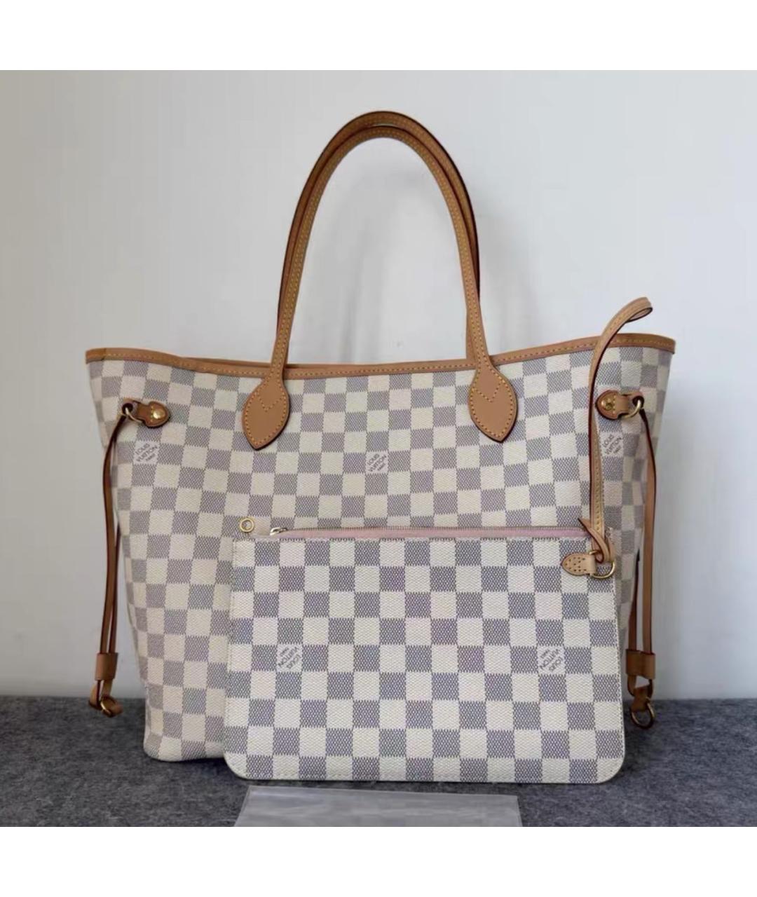 LOUIS VUITTON Бежевая сумка тоут из канвы, фото 8