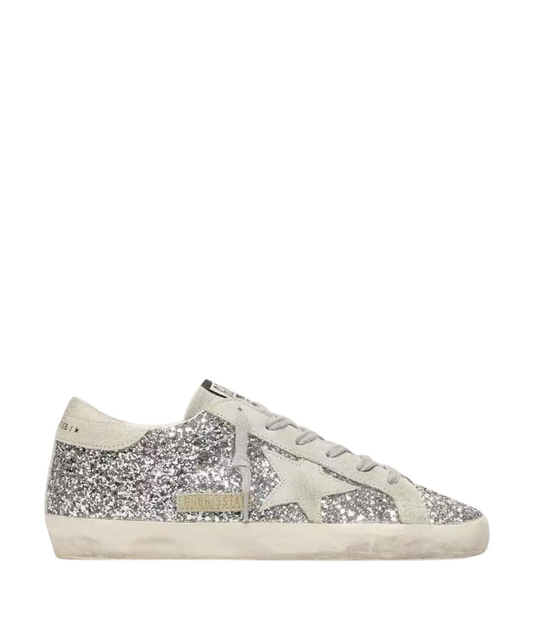 GOLDEN GOOSE Серебряные кеды, фото 1