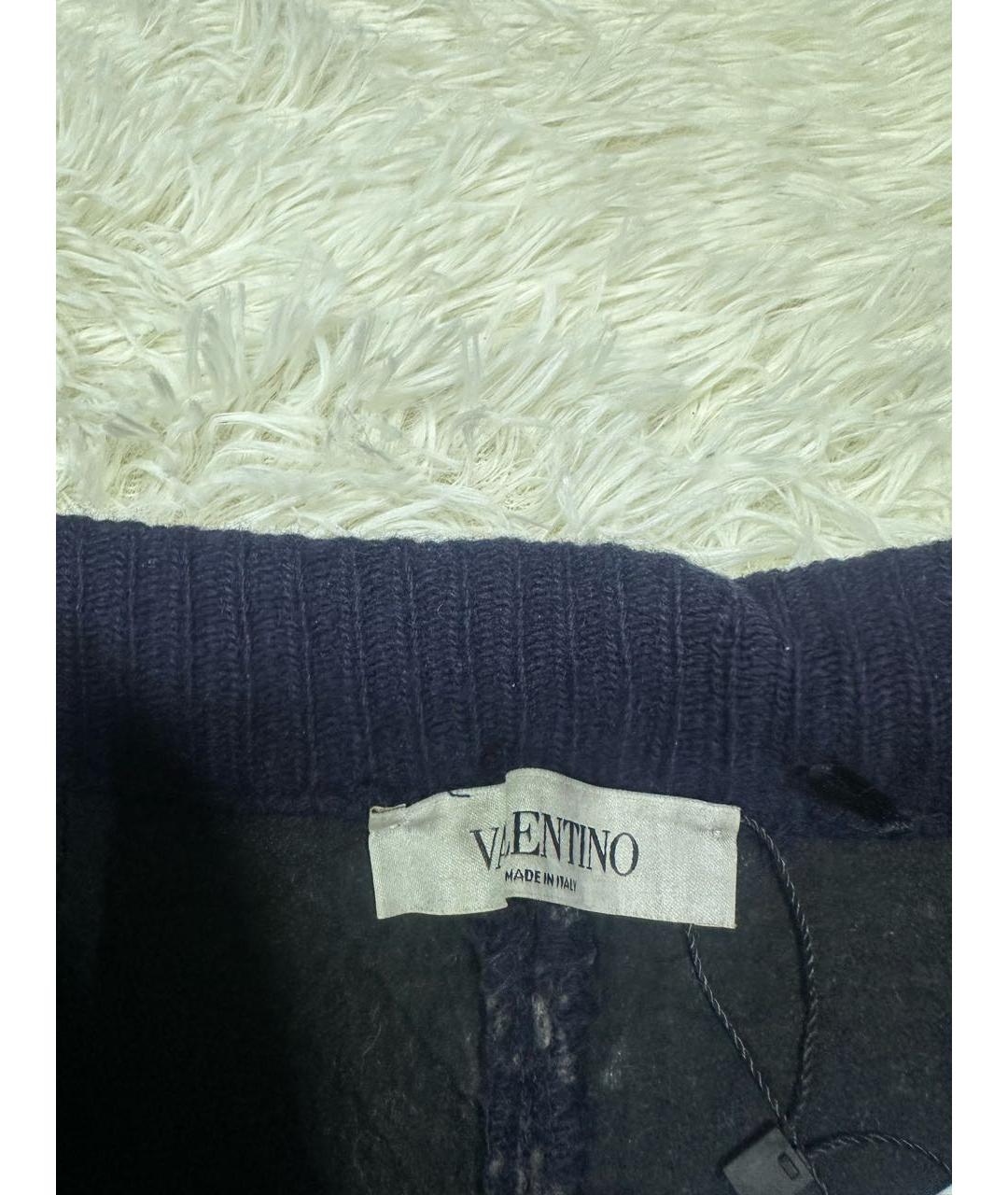 VALENTINO Темно-синие прямые брюки, фото 4