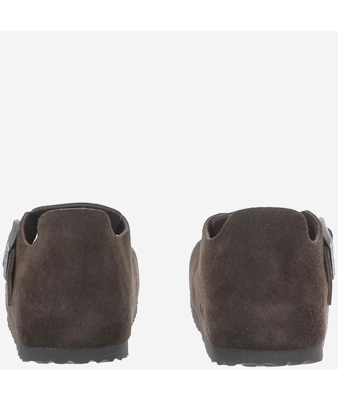 BIRKENSTOCK Коричневые замшевые слипоны, фото 4