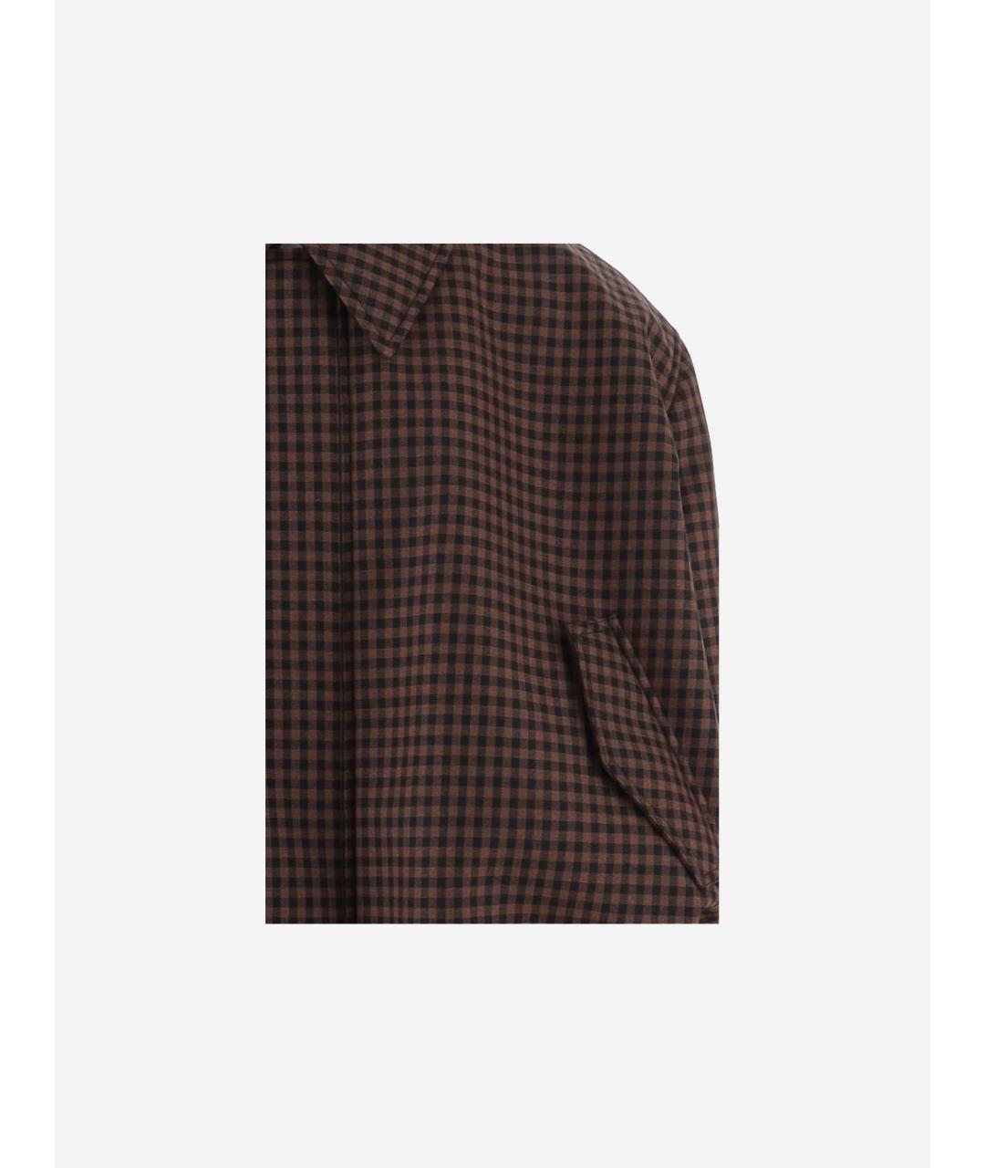 LOEWE Коричневая шерстяная куртка, фото 3